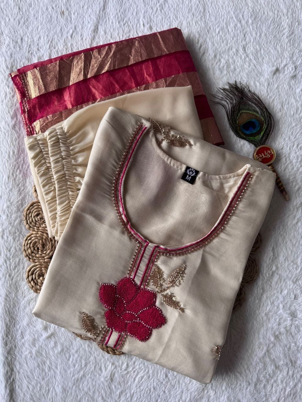 Blooming Garden Floral Romance Ethnic Suit Set