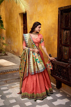 Traditional Woven Paithani Silk Lehenga Set with Rich Woven Dupatta - Surat Wholesale Ethnic Wear (Photo 5)
