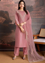 Regal Tradition Embroidered Ethnic Suit Set with Delicate Artisanal Detailing - Surat Wholesale Ethnic Wear (Photo 5)