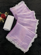 Designer Jimmy Saree with Embroidery Work
