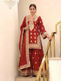 Opulent Luxury Heavy Zardozi Embroidered Kurta and Sharara Set with Dupatta