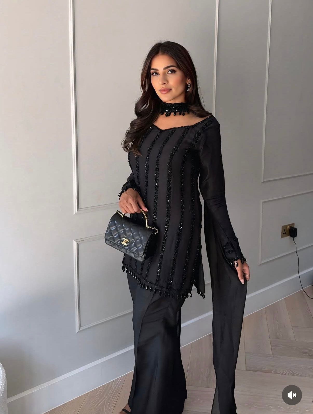 Regal Embellished Palazzo Ensemble for Festive Celebrations
