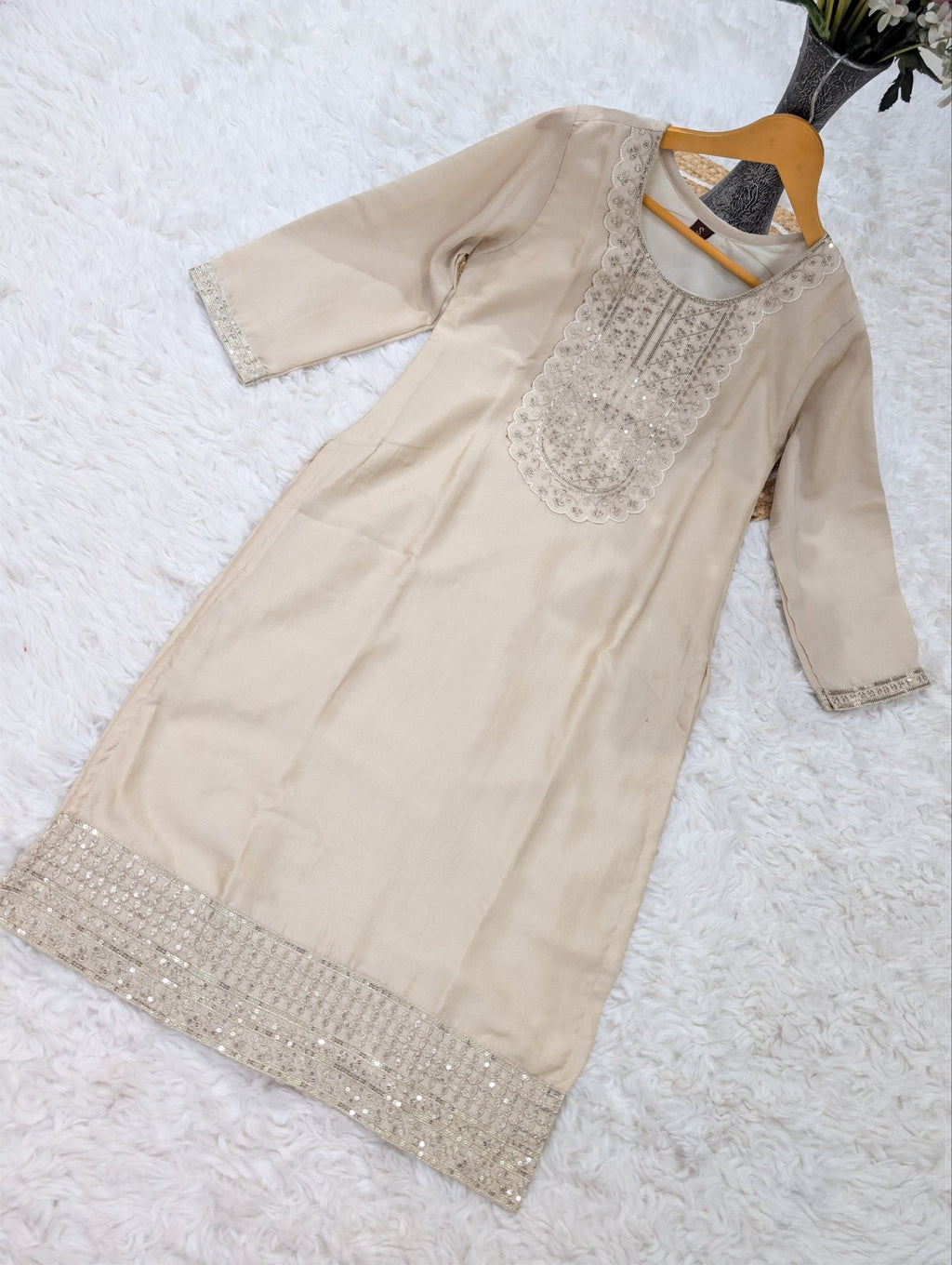 Regal Embroidered Kurta Set with Artisanal Dupatta