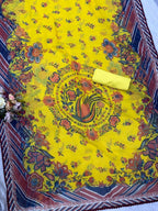 Royal Heritage Floral Printed Saree with Intricate Border Detailing - Surat Wholesale Ethnic Wear (Photo 6)