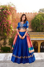 Royal Heritage Embroidered Lehenga Choli With Designer Dupatta