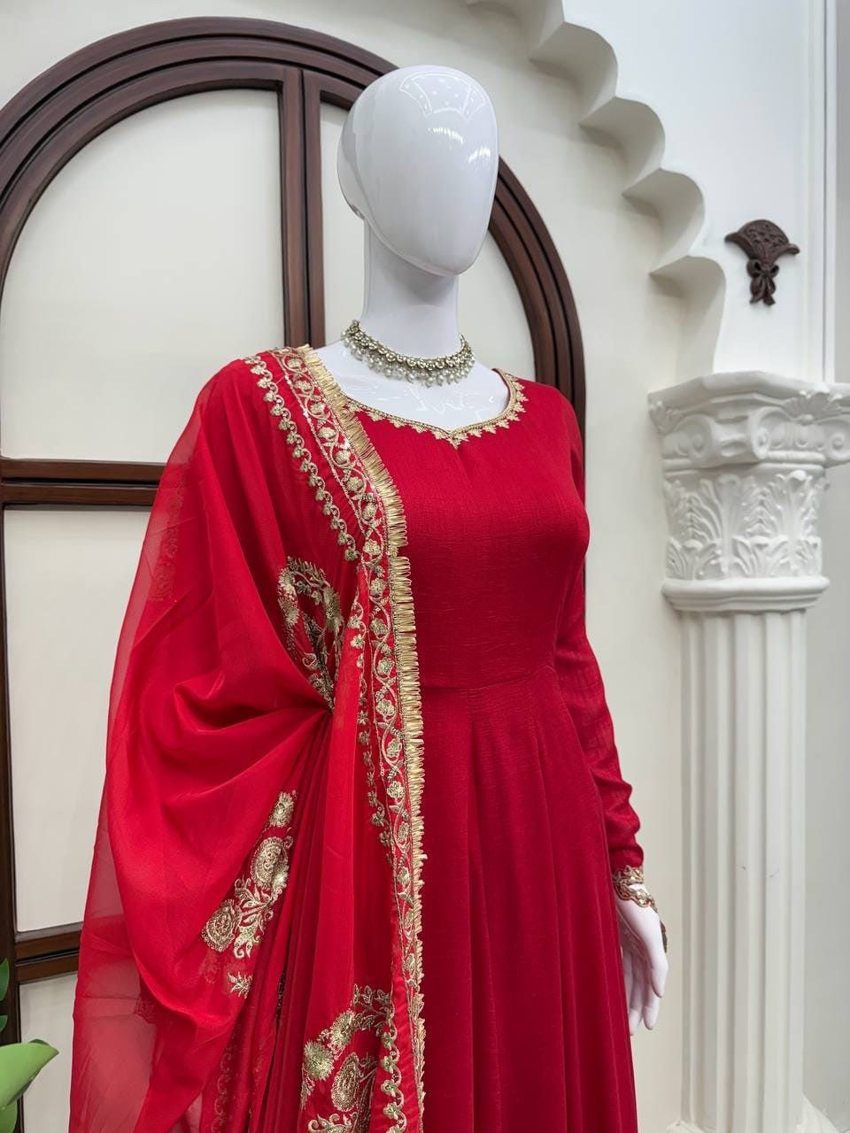 Regal Embroidered Anarkali Ensemble for Grand Festive Celebrations