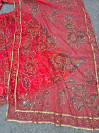 Exquisite Hand Embroidered Zardozi Work Bridal Lehenga Choli Set