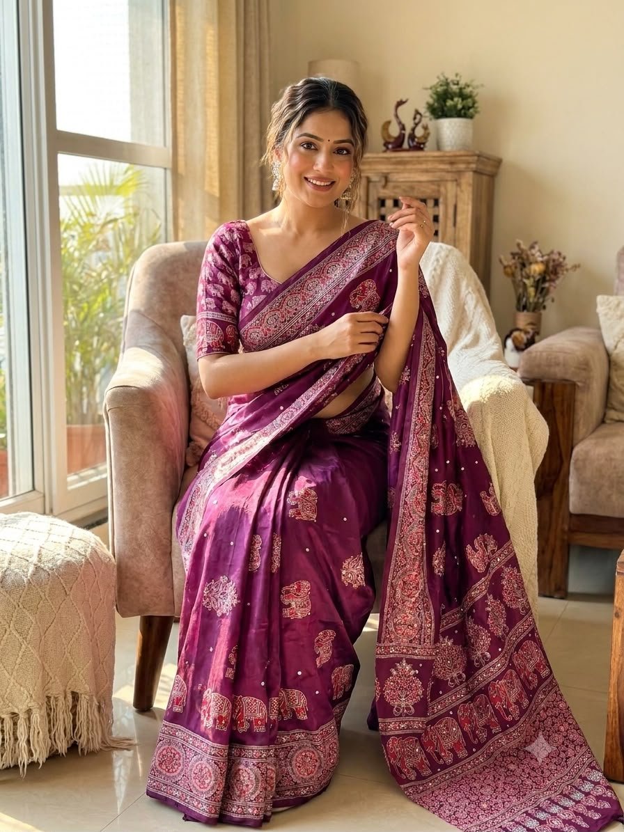 Royal Heritage Intricate Motif Saree for Timeless Celebrations - Surat Wholesale Ethnic Wear (Photo 6)