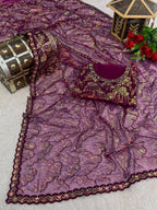 Artisanal Woven Splendor with Intricate Golden Motifs
