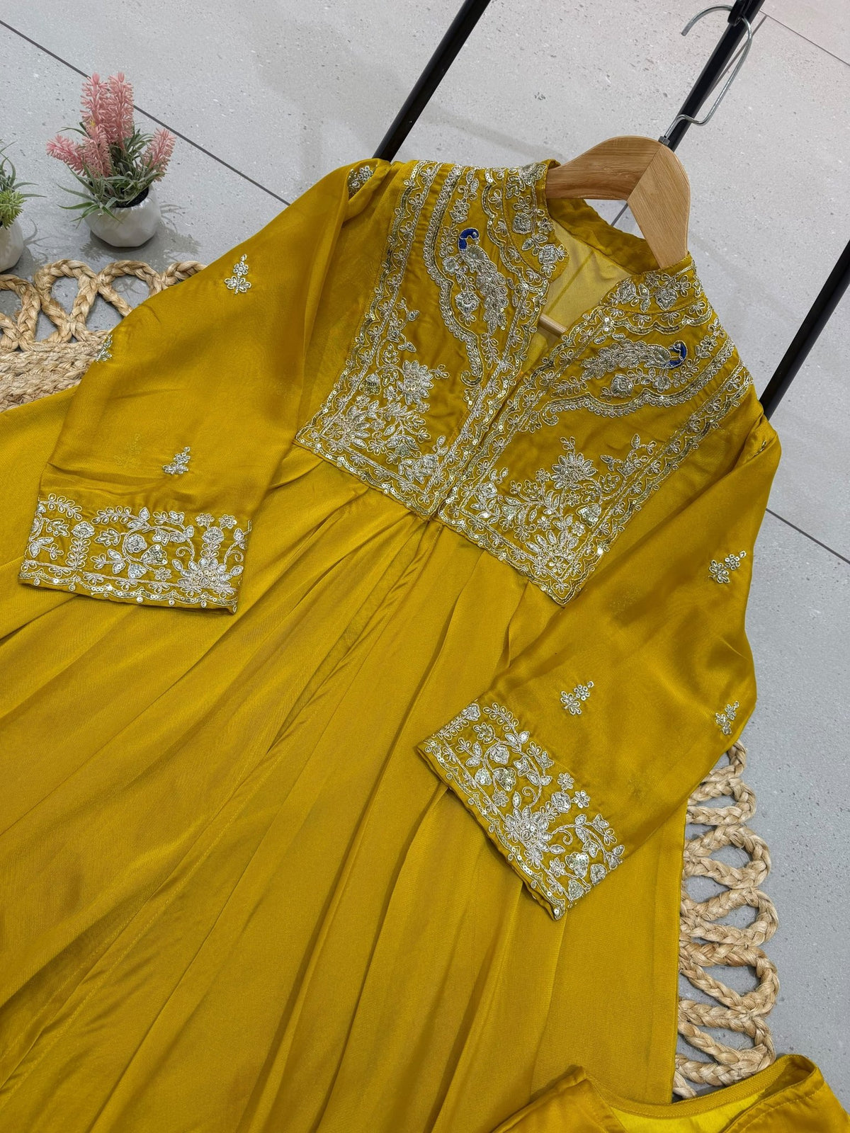 Royal Heritage Embroidered Anarkali Ensemble With Intricate Craftsmanship