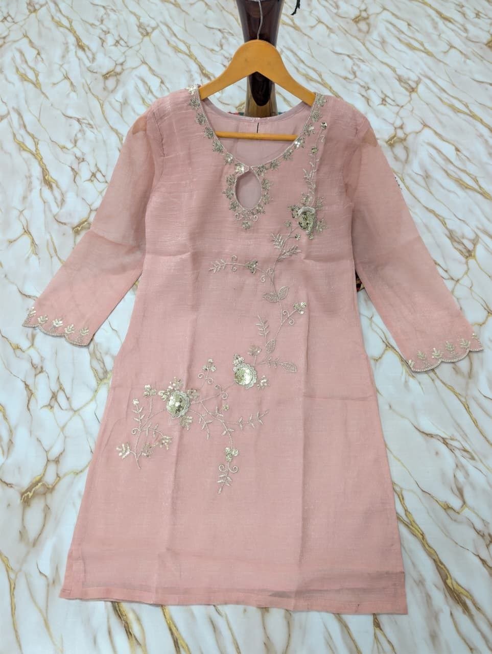 Pastel Perfection Floral Embroidered Festive Suit Ensemble