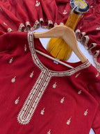 Regal Heritage Embroidered Kurta Set for Festive Occasions