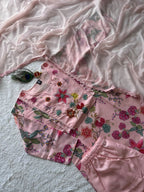 Embroidered Floral Printed Kurta Set with Dupatta