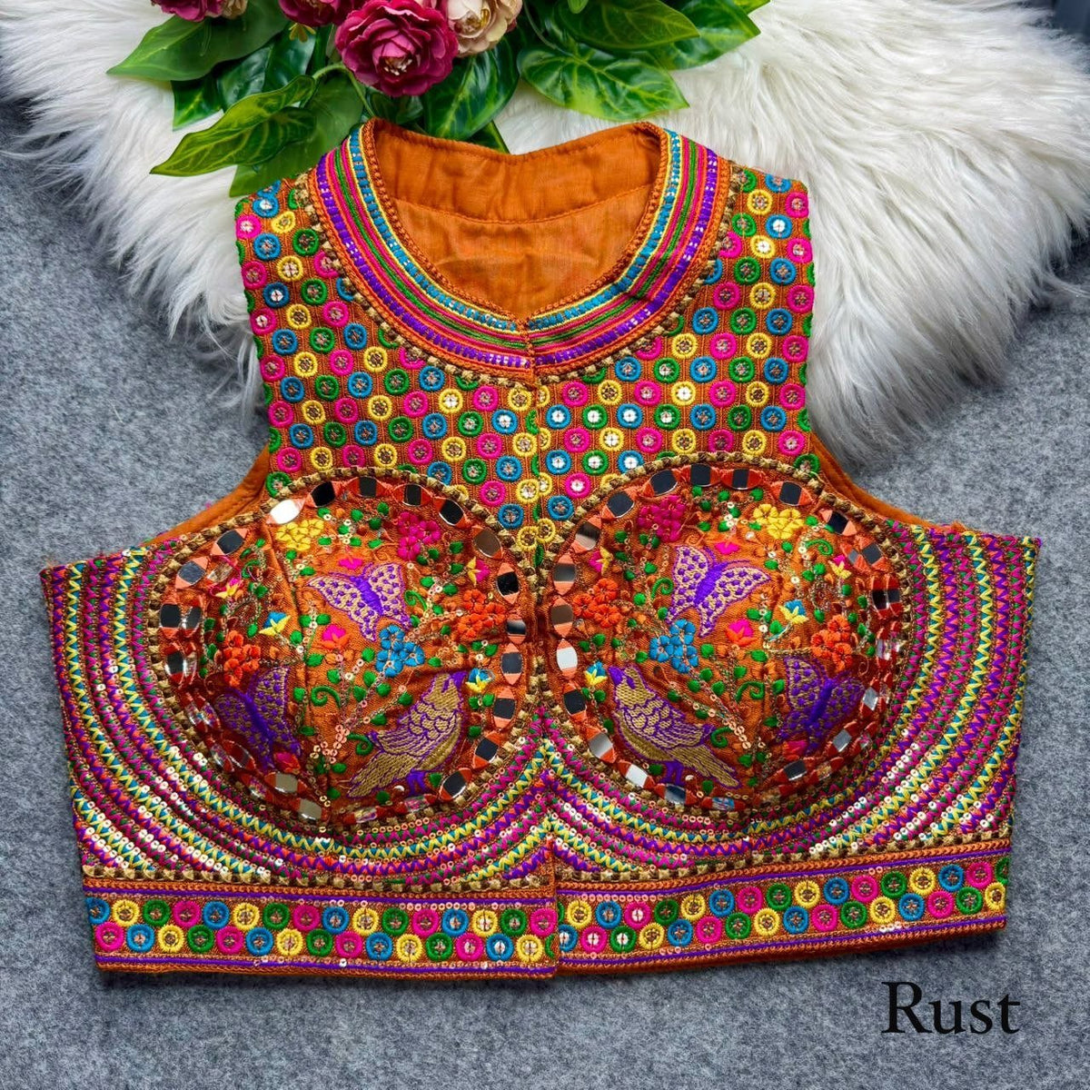 Celebrate Traditon In Every Stitch With Our Exquisite Hand Embroidered Heritage Blouse