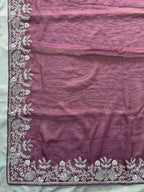 Regal Tradition Embroidered Saree with Intricate Floral Border and Royal Charm - Surat Wholesale Ethnic Wear (Photo 6)