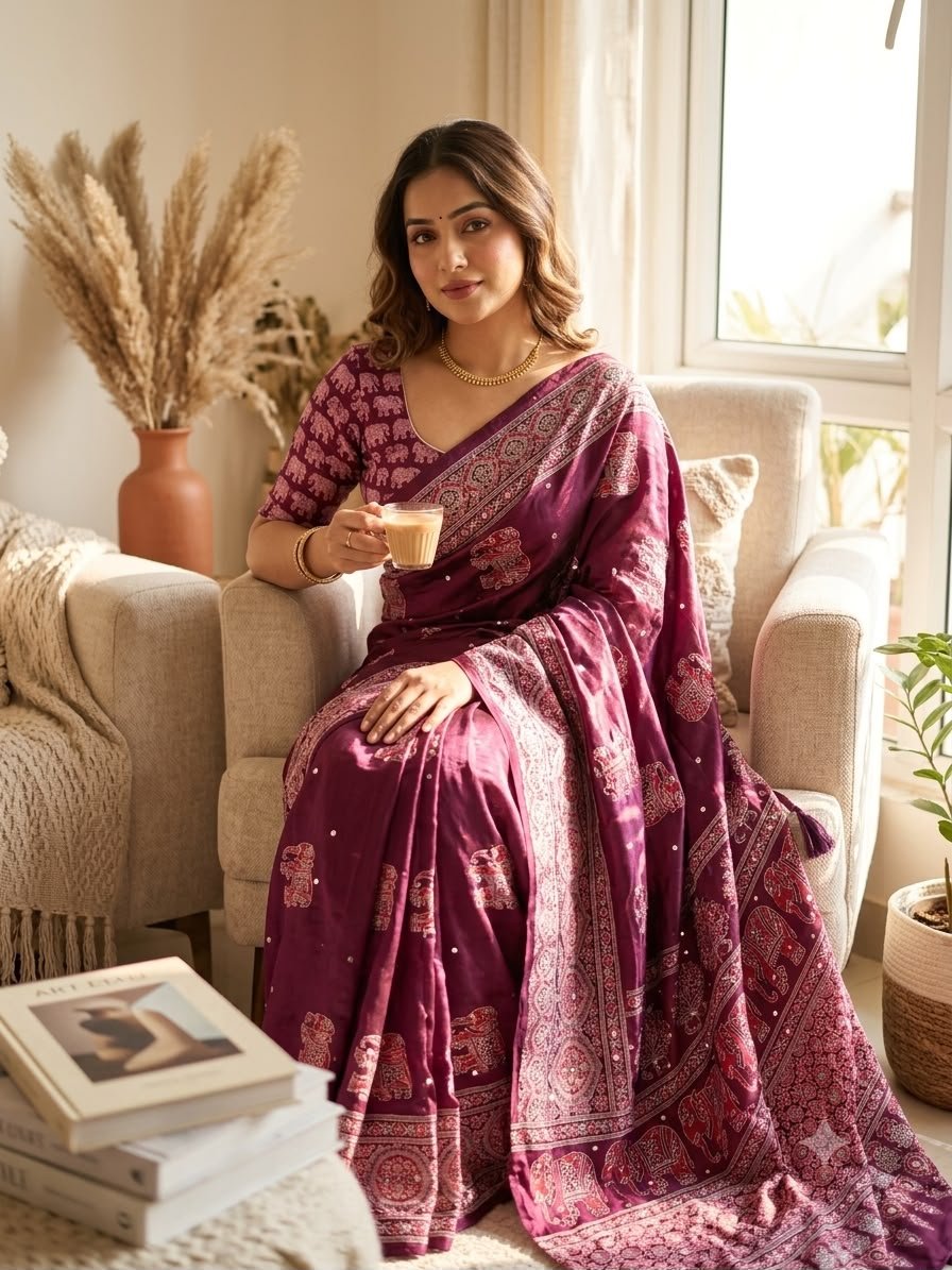 Royal Heritage Intricate Motif Saree for Timeless Celebrations - Surat Wholesale Ethnic Wear (Photo 7)