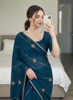 Timeless Splendor Embellished Saree Ensemble