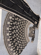 Heavily Embellished Sequined Crop Top Lehenga Choli Set