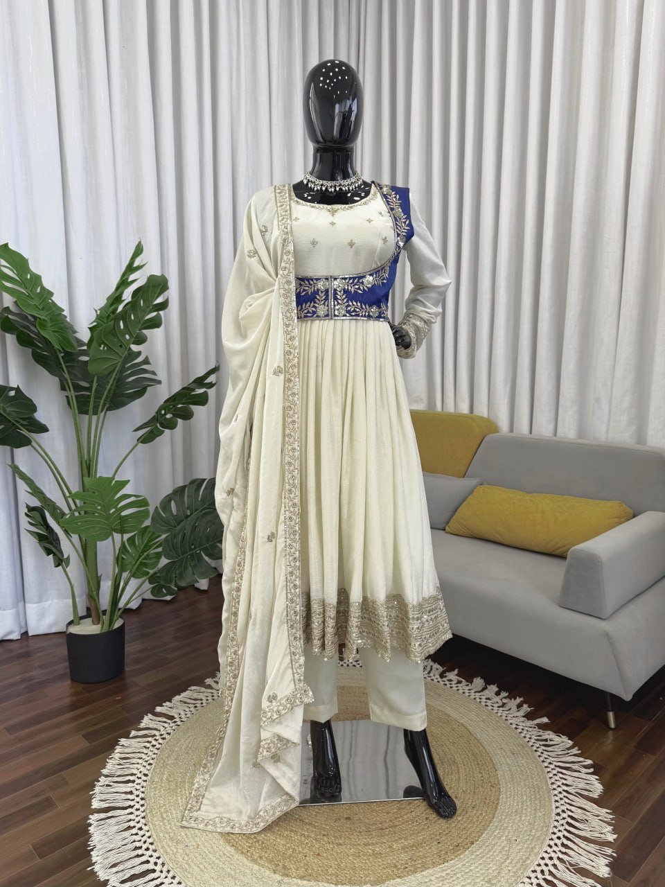 Enchanting Couple's Ethnic Wear Set for Grand Celebrations