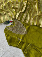 Regal Heritage Embroidered Kurta Set with Statement Dupatta