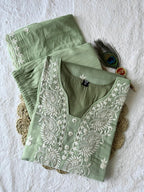 Hand-Embroidered Anarkali Kurta Set with Lace Dupatta - Surat Wholesale Ethnic Wear (Photo 7)