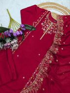 Royal Heritage Embroidered Kurta Set with Ornate Dupatta - Surat Wholesale Ethnic Wear (Photo 7)