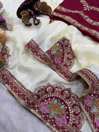 Artisanal Embroidered Drapes with Heritage Motifs for Festive Occasions