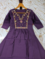 Regal Heritage Floral Embroidered Anarkali Suit Ensemble