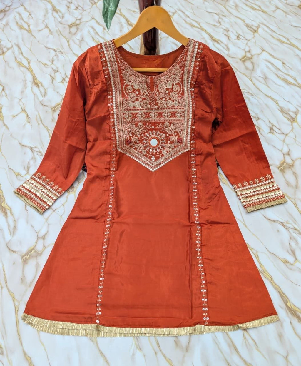 Regal Yoke Embroidered Sharara Suit Set
