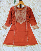 Regal Yoke Embroidered Sharara Suit Set