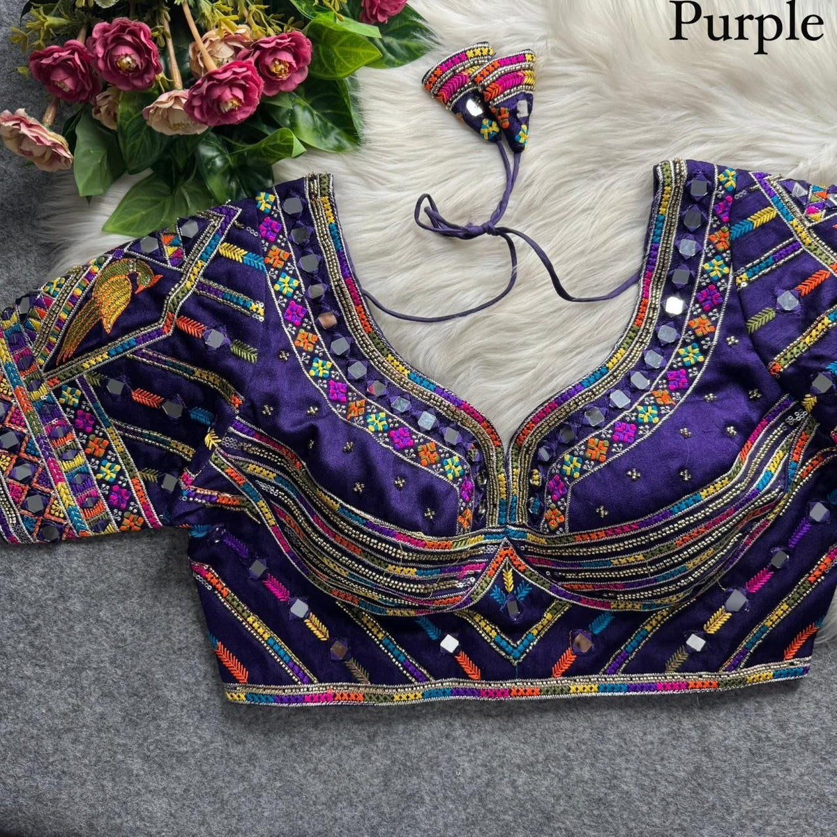 Artisanal Handcrafted Mirrorwork Embroidered Festive Blouse Collection