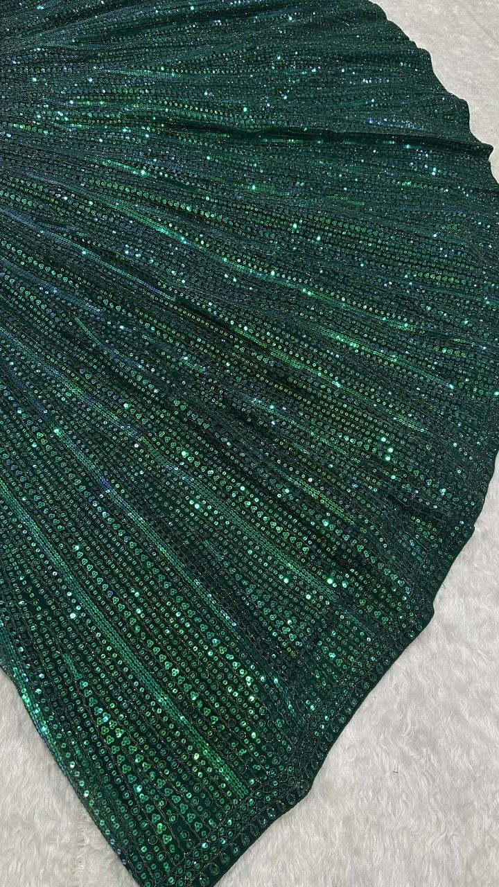 All Over Sequined Glamour Lehenga Set with Bralette Blouse - Surat Wholesale Ethnic Wear (Photo 7)