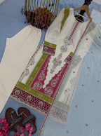 Vintage Classic Embroidered Border Straight Kurta Set with Dupatta - Surat Wholesale Ethnic Wear (Photo 7)