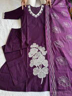 Garden Floral Romance Embroidered Kurta Set with Flowing Dupatta - Surat Wholesale Ethnic Wear (Photo 7)