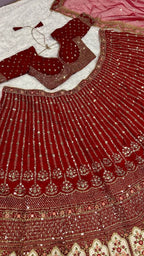 Traditional Bridal Silk Lehenga Set with Heavy Zardosi Work - Surat Wholesale Ethnic Wear (Photo 7)