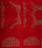 Royal Heritage Floral Embroidered Saree with Intricate Sequin Border and Designer Blouse