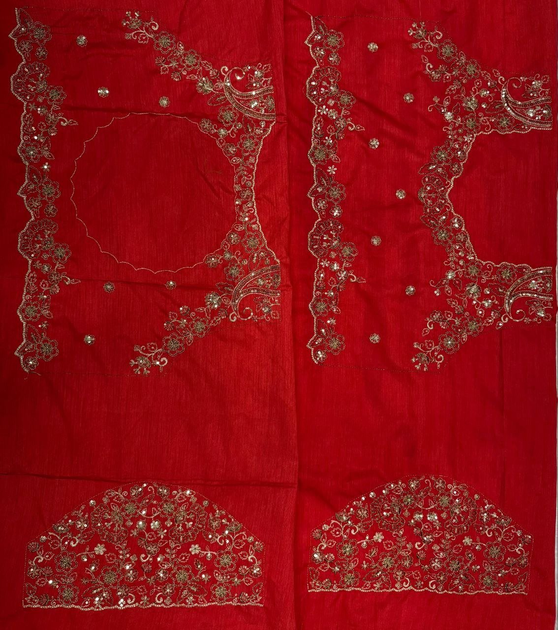 Royal Heritage Floral Embroidered Saree with Intricate Sequin Border and Designer Blouse