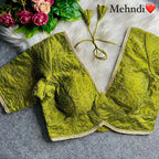 Garden Floral Romance Rose Threadwork Embroidered Padded Blouse - Surat Wholesale Ethnic Wear (Photo 7)