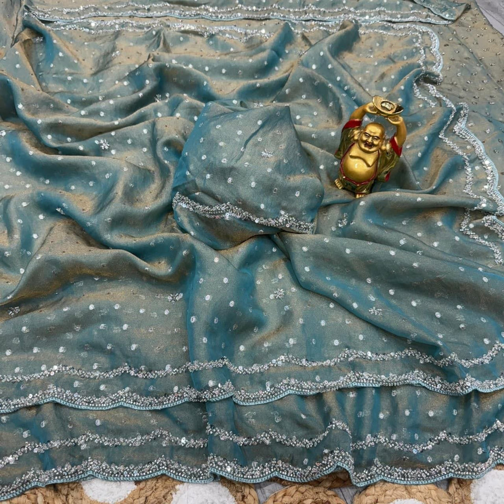 Ethereal Dotted Drapes with Delicate Lace Border Charm