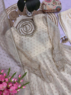 Regal Tradition Embellished Anarkali Ensemble with Intricate Border Detailing