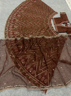 Intricate Zari Embroidered Silk Lehenga Set with Matching Dupatta - Surat Wholesale Ethnic Wear (Photo 7)
