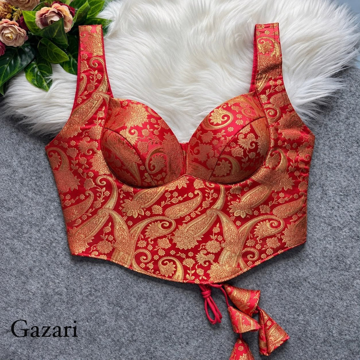 Royal Heritage Banarasi Jacquard Corset Style Blouse - Surat Wholesale Ethnic Wear (Photo 7)