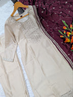 Regal Embroidered Kurta Set with Artisanal Dupatta