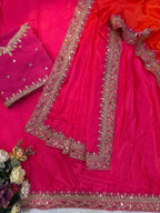 Royal Heritage Intricately Embellished Silk Saree with Ornate Zari Sequin Border and Designer Blouse Piece - Surat Wholesale Ethnic Wear (Photo 8)