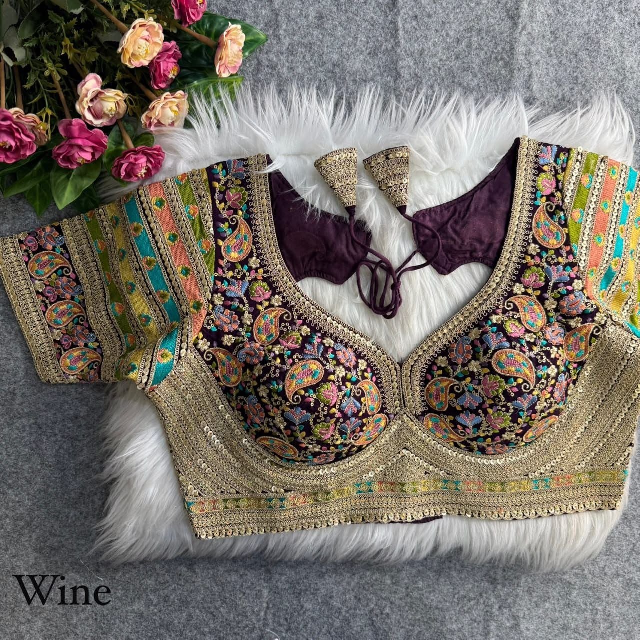 Royal Heritage Intricately Embroidered Festive Blouse Collection