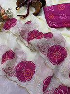 Artisanal Motif Draped Saree for Timeless Festive Charm