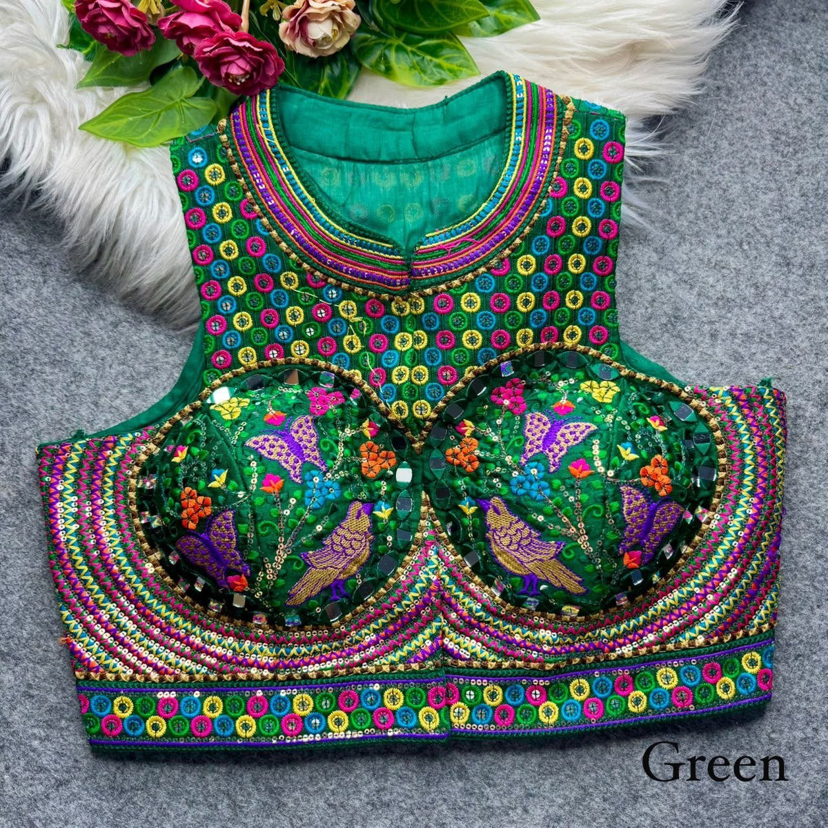 Celebrate Traditon In Every Stitch With Our Exquisite Hand Embroidered Heritage Blouse