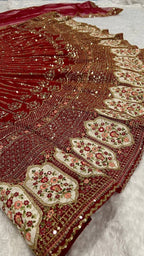 Traditional Bridal Silk Lehenga Set with Heavy Zardosi Work - Surat Wholesale Ethnic Wear (Photo 8)