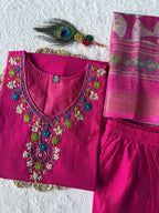 Artisanal Ethnic Kurta Set with Statement Embroidery and Printed Dupatta - Surat Wholesale Ethnic Wear (Photo 8)