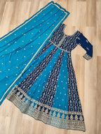 Royal Heritage Embroidered Anarkali Ensemble with Intricate Zari Work and Majestic Flared Silhouette - Surat Wholesale Ethnic Wear (Photo 8)